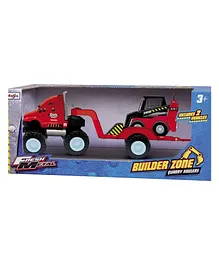 Maisto Builder Zone Quarry Haulers Friction Motor Truck - Red