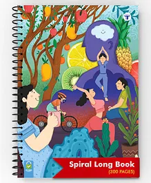 Target Publications Spiral Single Line Notebook A4 Size - 300 Pages