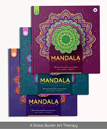 Target Publication Pvt Ltd Mandala Colouring Book Pack of 3 - English