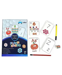 FunBlast Alphabet and Numbers Flash Card Set with Worksheets - Multicolor