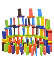 Fiddlys Wooden Building Blocks Set Multicolor - 120 Pieces