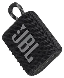 JBL GO3 Ultra Portable IP67 Water & Dustproof Bluetooth Speaker - Black