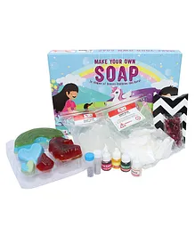 CocoMoco Kids Unicorn Theme Soap Making Kit - Multicolour
