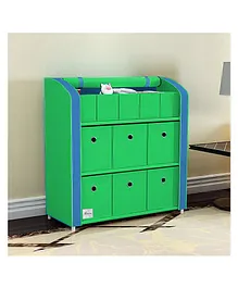 Fabura Storage Organiser with 11 Bins - Green