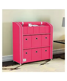 Fabura Storage Organiser with 11 Bins - Pink