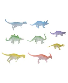 New Pinch Dinosaur Figures Pack of 8 - Multicolour