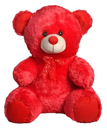 Ultra Sitting Teddy Bear Soft Toy Red - Height 61 cm