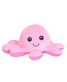 Ultra Plush Octopus Reversible Soft Toy Pink - Length 28 cm