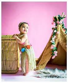 The Original Knit  Hawaiian Dress Photography Prop - Brown