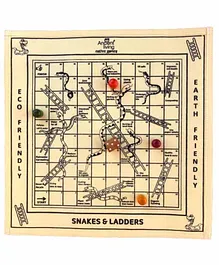 Ancient Living Snake And Ladder Board Game - Multicolor