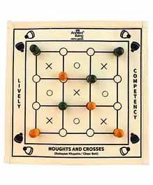 Ancient Living Noughts And Crosses Board Game - Multicolor