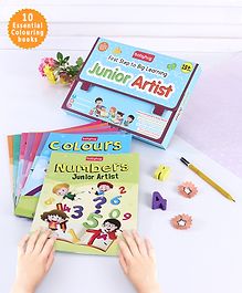 Babyhug First Step to Big Learning Junior Artist Colouring Books Pack of 10 - English