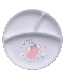 Stephen Joseph Silicone Baby Plate with Elephant Design - Multicolour