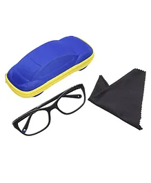 Vink Rectangle Flex Blue Ray Protection Glasses For Age 5 to 10 Years - Black