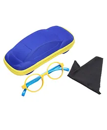 Vink Round Blue Ray Protection Glasses For Age 5 to 10 Years - Yellow