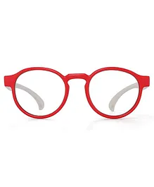 Vink Round Blue Ray Protection Glasses For Age 5 to 10 Years - Red White