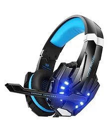 Kotion Each Over the Ear Headsets with Mic & LED - G9000  - Black Blue
