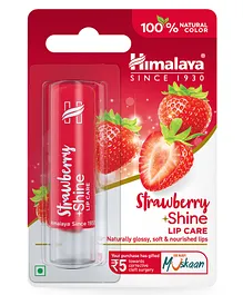 Himalaya Strawberry Shine Lip Care - 4.5 gm