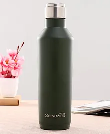 Servewell Single Walled Bottle Green - 820 ml