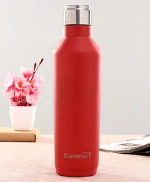 Servewell Alaska Single Wall Water Bottle Red - 820 ml