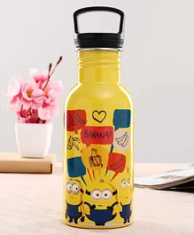 Servewell Striker Single Wall Bottle Minions Print Yellow - 580 ml  