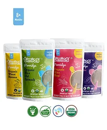 Timios Porridge Stage 2 Trial Pack of 4 From 6 to 24 Months - 100 gm Each