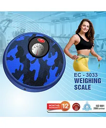 Easy Care Round Manual Weighing Scale Monitor with Handle to Carry - 180 kg Capacity