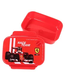 Ferrari Speed Wave Lunch Box With Clip Locks - Red