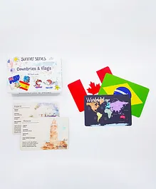 Summer Stories Countries & Flags Flash Cards - 29 Cards