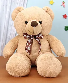 Dimpy Stuff Teddy Bear Soft Toy With Bow Brown - Height 70 cm