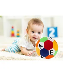 Toyingly Soft Ball Toy Alphabets Print Multicolor - Diameter 6 cm