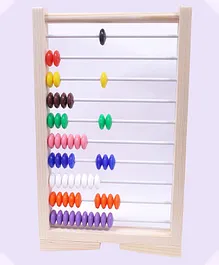 The Little Boo Wooden Abacus Frame Education Toy - Multicolor