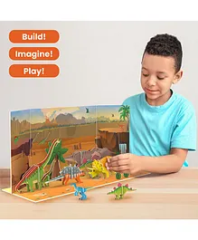 Skillmatics STEM Building Toy My World Land of Dinosaurs Gifts Fun Learning & Playset for Preschool Kids - 60+ Pieces