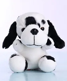 Dimpy Stuff Puppy Soft Toy Black White - Height 17 cm