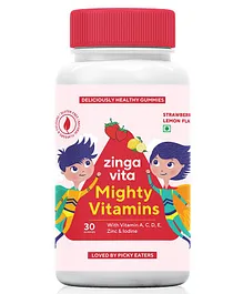 Zingavita Kids Mighty Vitamins (Multivitamin) Gummies For Healthy Growth - 30 Pieces