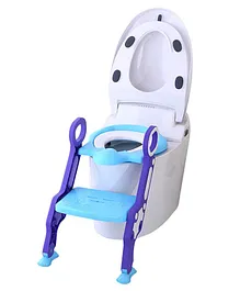 Eazy Kids Foldable Step Stool Potty Trainer Seat- Blue