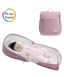 Sunveno Portable Baby Bed Cum Bag - Pink