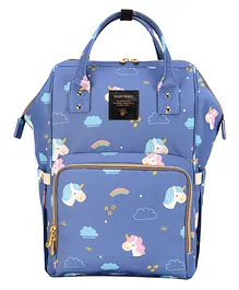 Sunveno Diaper Bag Unicorn Print - Blue