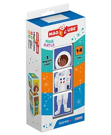 Kub & Bear Geomag Magicube Jobs Magnetic Blocks  Multicolor - 3 Pieces