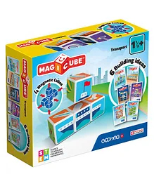 Kub & Bear Geomag Magicube Transport Magnetic Blocks  Multicolor - 4 Pieces