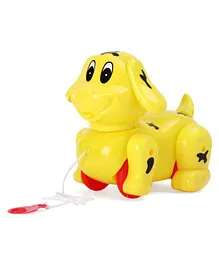 United Agencies Pull along Dog toy - Yellow