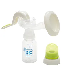 Mee Mee Easy To Use Manual Breast Pump - White