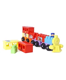 Tower's Train Building Blocks Toy Multicolour - 14 Pieces 