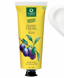 Organic Harvest Hand Cream with Plum - 50 gm