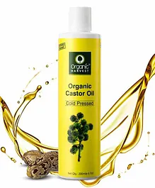 Organic Harvest Cold Pressed 100% Pure Castor Oil - 200 ml