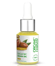 Organic Harvest Cold Pressed Organic Argan Oil 100% Certified Organic Sulphate & Paraben Free - 30 ml