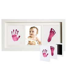 Charismomic Tiny Foot & Hand Print Frame - Pink Ink