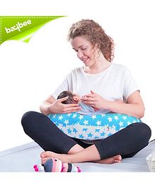 Baybee Portable Breast Feeding Pillow Star Print - Blue