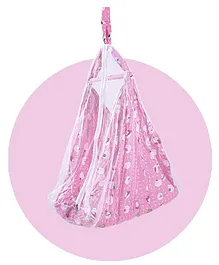 Baybee 2 in 1 Hanging Cradle with Spring - Pink