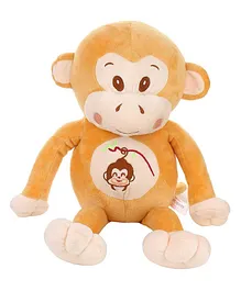 Toyingly Monkey Plush Toy Brown - Height 20.32 cm